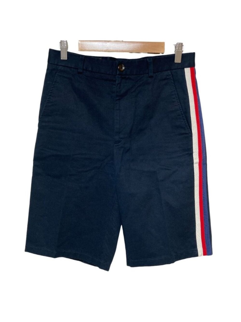 Gucci Michele Era Web Line Shorts 44 Navy